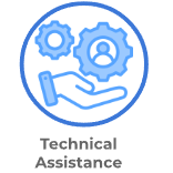 Generic technical assistance clip art
