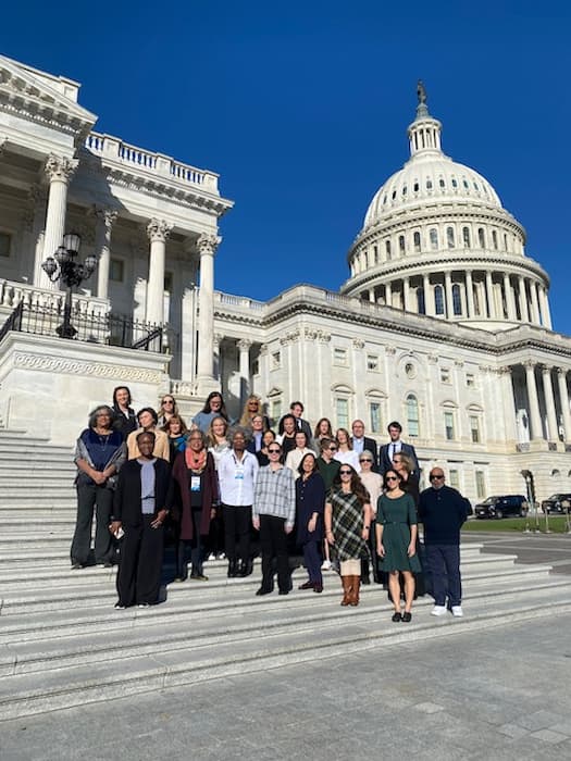 Researchers visiting the US Capitol.