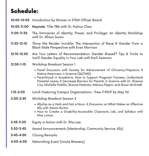 WiSTEM Symposium 2022 Schedule (1)