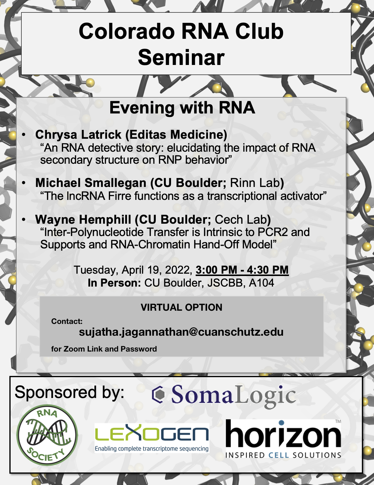 Evenings with RNA April 19, 2022