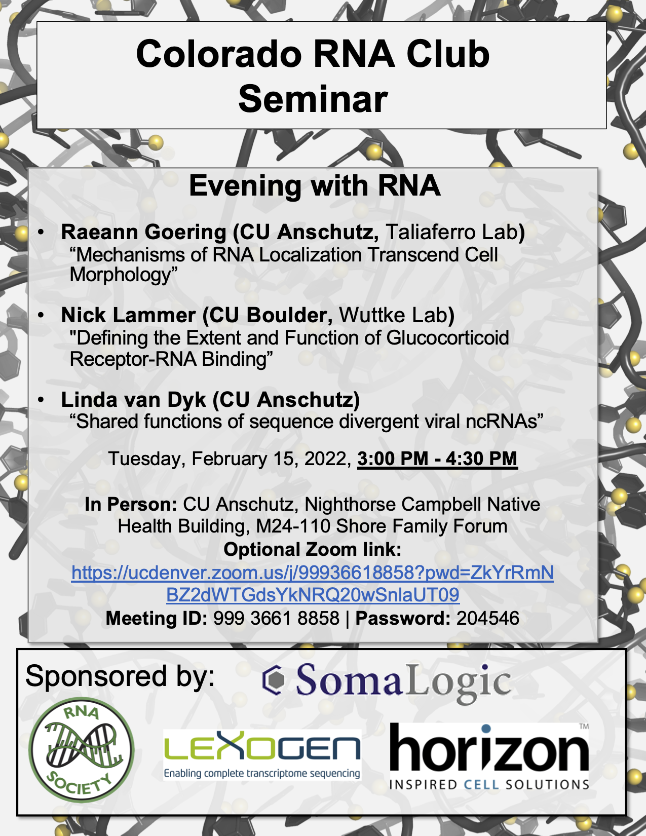 Evenings with RNA- February 15, 2022