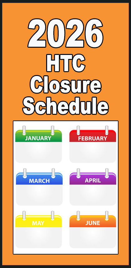 2026 HTC Closure Schedule