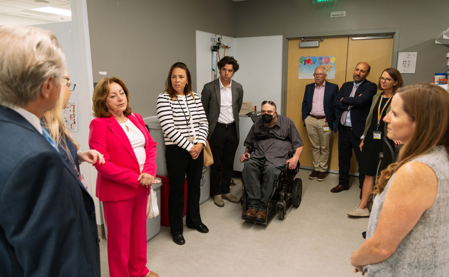 Tour of CCTSI with Lt. Gov and CU team