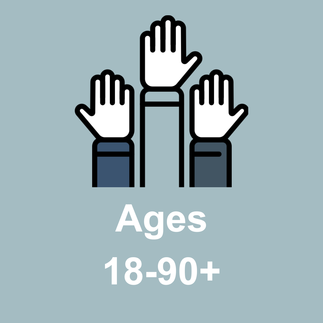Ages 18-90+