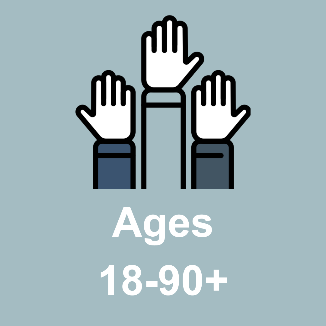 Ages 18-90+