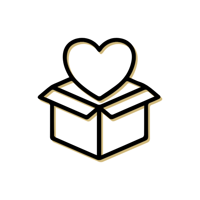 Box with heart